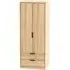 Hong Kong 2 Door 2 Drawer Tall Wardrobe - Oak Effect