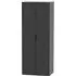 Hong Kong 2 Door Tall Wardrobe - Black