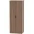 Hong Kong 2 Door Tall Wardrobe - Carini Walnut