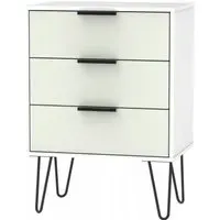 Hong Kong 3 Drawer Small Chest with Hairpin Legs - Cashmere
