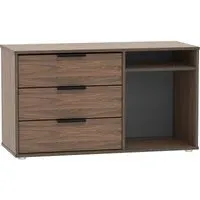 Hong Kong 95cm TV Unit with Glide Legs - Carini Walnut