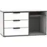 Hong Kong 95cm TV Unit with Glide Legs - White