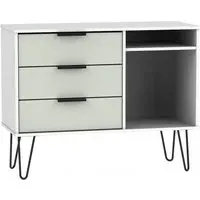 Hong Kong 95cm TV Unit with Hairpin Legs - Cashmere