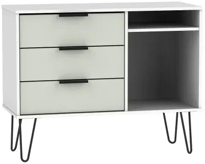 Hong Kong 95cm TV Unit with Hairpin Legs - Cashmere