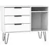 Hong Kong 95cm TV Unit with Hairpin Legs - White