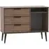 Hong Kong 95cm TV Unit with Wooden Legs - Walnut