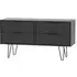 Hong Kong Bed Box with Hairpin Legs - Black
