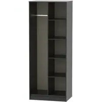 Hong Kong Open Shelf Wardrobe - Black