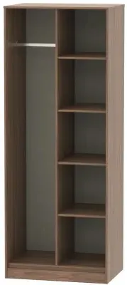 Hong Kong Open Shelf Wardrobe - Carini Walnut