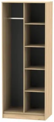 Hong Kong Open Shelf Wardrobe - Nebraska Oak
