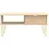 Jigsaw 1 Drawer Coffee Table with Hairpin Legs - Oak