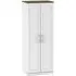 Kent 2 Door Tall Wardrobe - White, Oak