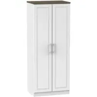 Kent 2 Door Wardrobe - White Ash, Oak