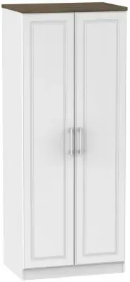 Kent 2 Door Wardrobe - White Ash, Oak image