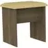 Kent Oak Padded Dressing Stool - Oak