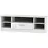 Knightsbridge 145cm TV Unit with Drawer - White Gloss