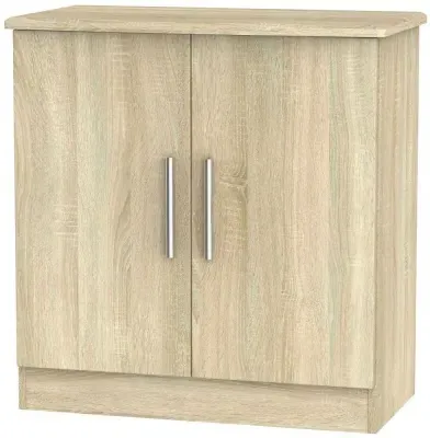 Knightsbridge 2 Door Hall Cabinet - Oak Effect