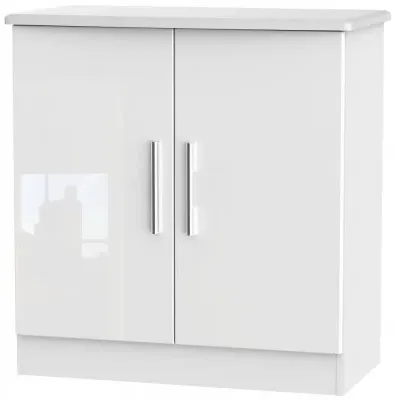 Knightsbridge 2 Door Hall Cabinet - White