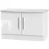 Knightsbridge 2 Door Low Cabinet - White Gloss