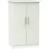Knightsbridge 2 Door Midi Wardrobe - Cashmere, White