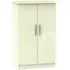 Knightsbridge 2 Door Midi Wardrobe - Cream
