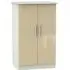 Knightsbridge 2-Door Midi Wardrobe - Mushroom, Cashmere