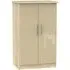 Knightsbridge 2-Door Midi Wardrobe - Mushroom, Oak