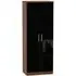 Knightsbridge 2 Door Tall Wardrobe - Black, Walnut