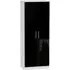 Knightsbridge 2 Door Tall Wardrobe - Black, White