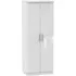 Knightsbridge 2 Door Tall Wardrobe - White