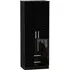 Knightsbridge 2 Door Tall Wardrobe with 2 Drawers - Black