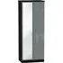 Knightsbridge 2 Door Tall Wardrobe with Mirror - Grey