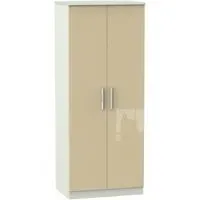 Knightsbridge 2 Door Wardrobe - Mushroom, Cashmere