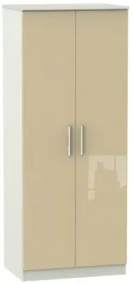 Knightsbridge 2 Door Wardrobe - Mushroom, Cashmere image