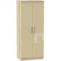 Knightsbridge 2 Door Wardrobe - Mushroom, Oak