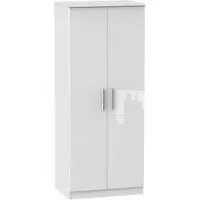 Knightsbridge 2 Door Wardrobe - White