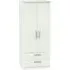 Knightsbridge 2 Door Wardrobe with Drawers - Cashmere