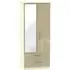 Knightsbridge 2 Door Wardrobe with Mirror - Mushroom, Cream