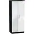 Knightsbridge 2 Door Wardrobe with Mirror - White, Black