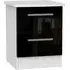 Knightsbridge 2 Drawer Bedside Cabinet - Black, White