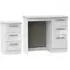 Knightsbridge 2 Piece Bedroom Set with 3 Drawer Bedside - White Gloss