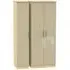 Knightsbridge 3-Door Tall Triple Wardrobe - Mushroom, Oak
