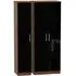 Knightsbridge 3-Door Tall Wardrobe - Black, Walnut