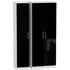 Knightsbridge 3-Door Tall Wardrobe - Black, White