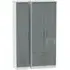 Knightsbridge 3 Door Tall Wardrobe with 4 Drawers - Grey