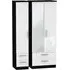Knightsbridge 3-Door Tall Wardrobe with Mirror - White, Black