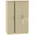 Knightsbridge 3-Door Triple Wardrobe - Mushroom, Oak