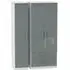 Knightsbridge 3-Door Triple Wardrobe with Storage - Grey