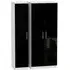 Knightsbridge 3-Door Wardrobe - Black, High Gloss