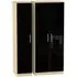 Knightsbridge 3 Door Wardrobe - Black, Oak